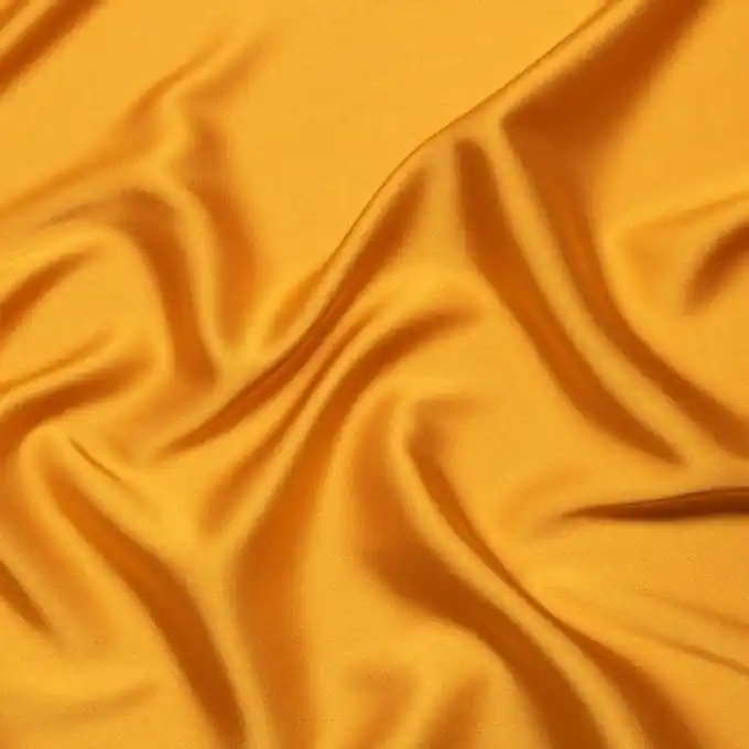 Neuheit Satin Polyester Stretch senfgelb