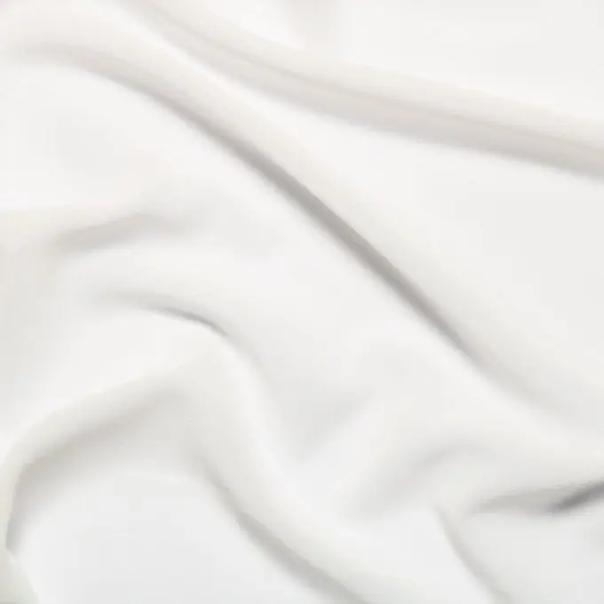 Sichere Zahlung Krepp Georgette leicht einfarbig weiß