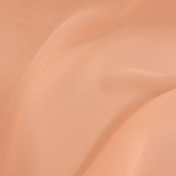 Finale Aktion Krepp Georgette leicht einfarbig koralle Made in Italy