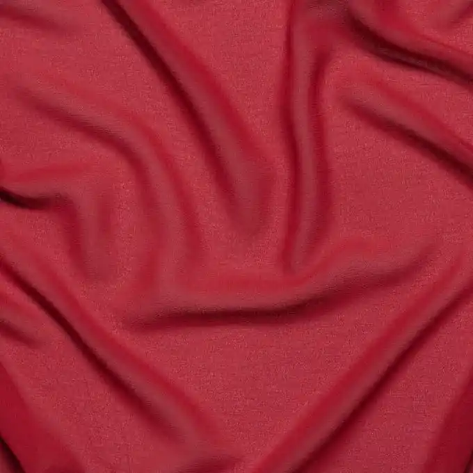 Krepp Georgette leicht einfarbig blutrot Neue Ware