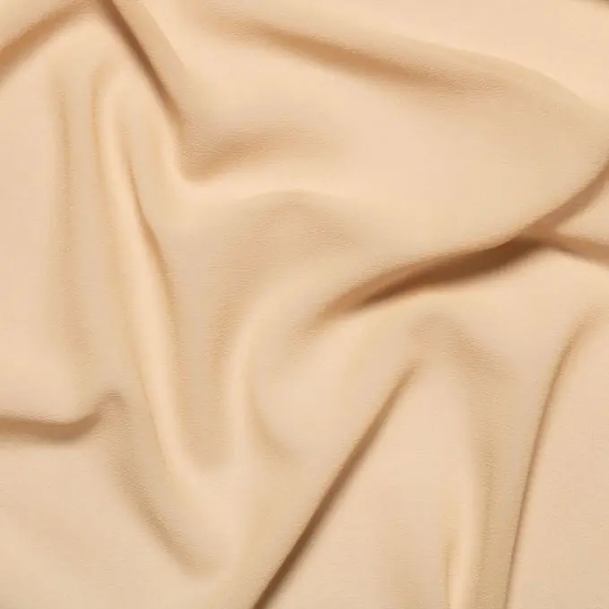 Krepp Georgette leicht einfarbig beige Online Kaufen