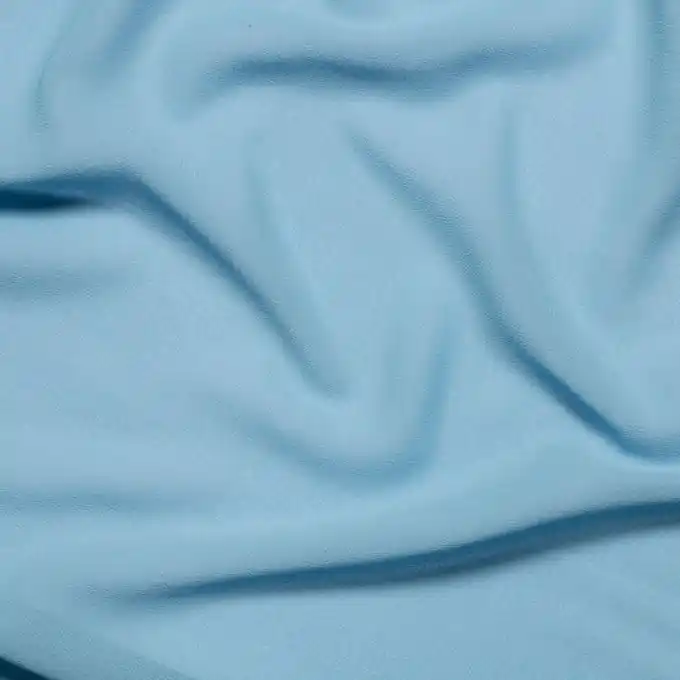 Angebot Krepp Georgette leicht einfarbig blau