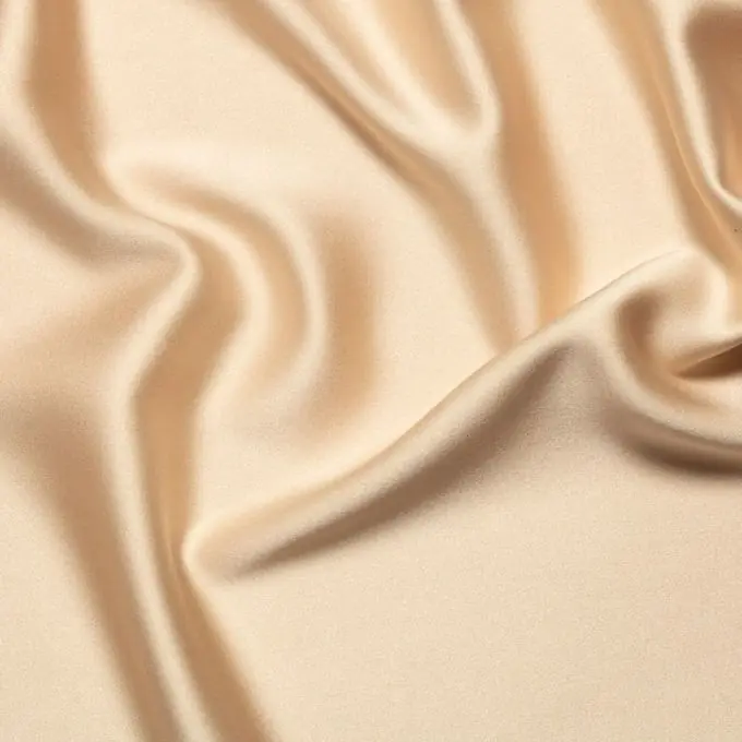 Preiswert Satin Polyester Stretch beige