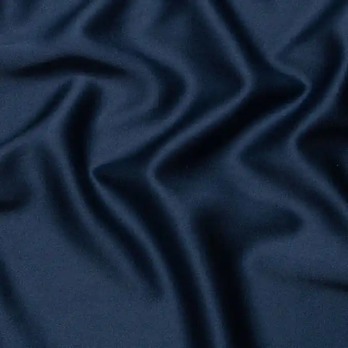 Satin Polyester Stretch marineblau Ab Werk