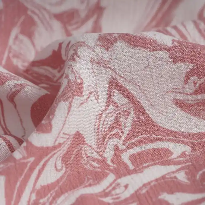 Krepon Viskose Mamor rosa Highlight