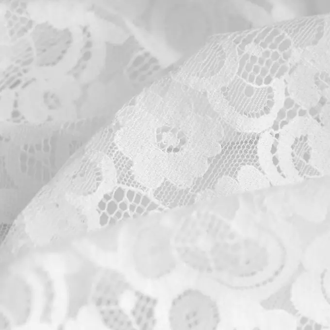 Original Guipure Stoff Baumwolle Polyamid Anemone ecru