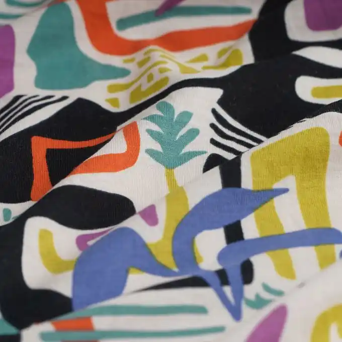 Baumwolljersey Formen Bunt Neuheit