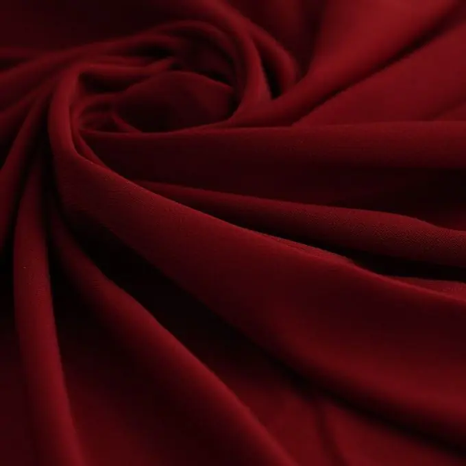 Günstig Jersey Polyester einfarbig weinrot