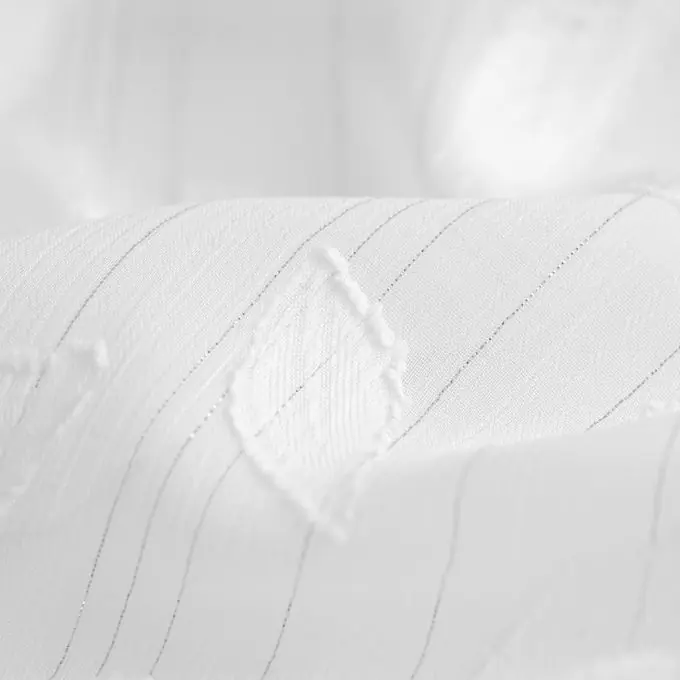 Chiffon Blätter weiß silbern Top-Seller