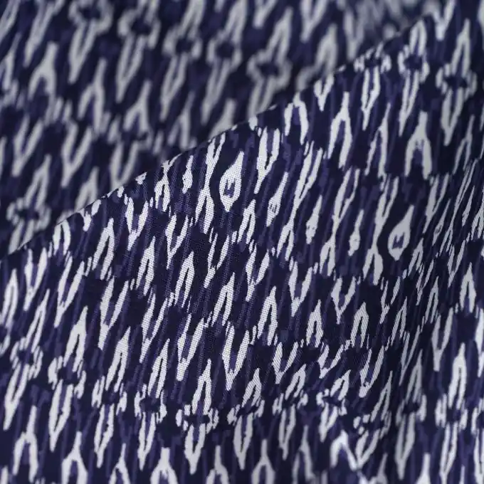 Aktuell Popeline Baumwolle weiß marineblau