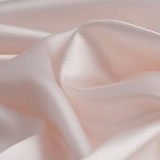 Jetzt Kaufen Satinstoff Polyester Elasthan Puderrosa