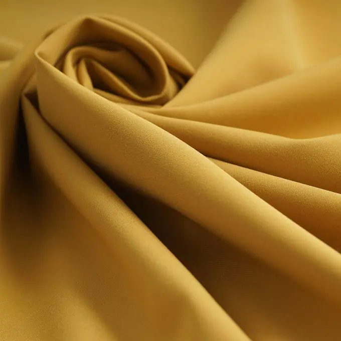 Gabardine Baumwolle Senfgelb Exklusiv