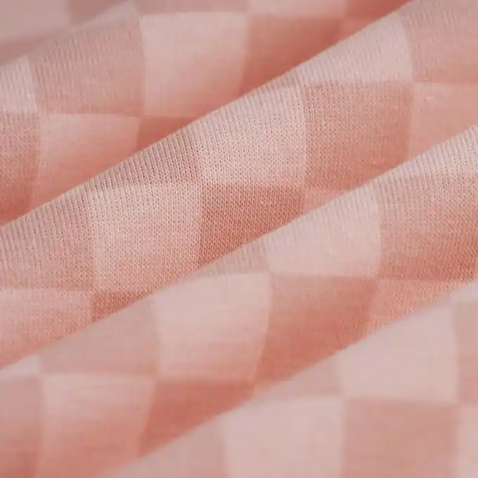 French Terry Damier Rosa Sonderaktion