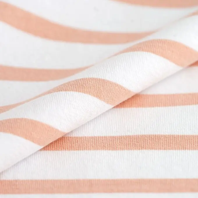 Jersey Marinière rosa weiß Kostenloser Versand