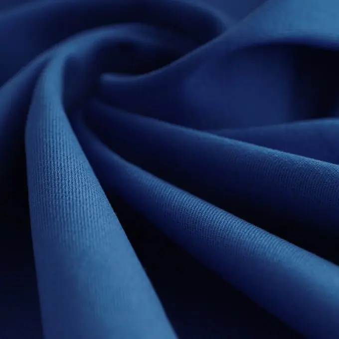 Köperstoff Baumwolle einfarbig blau Exklusiv