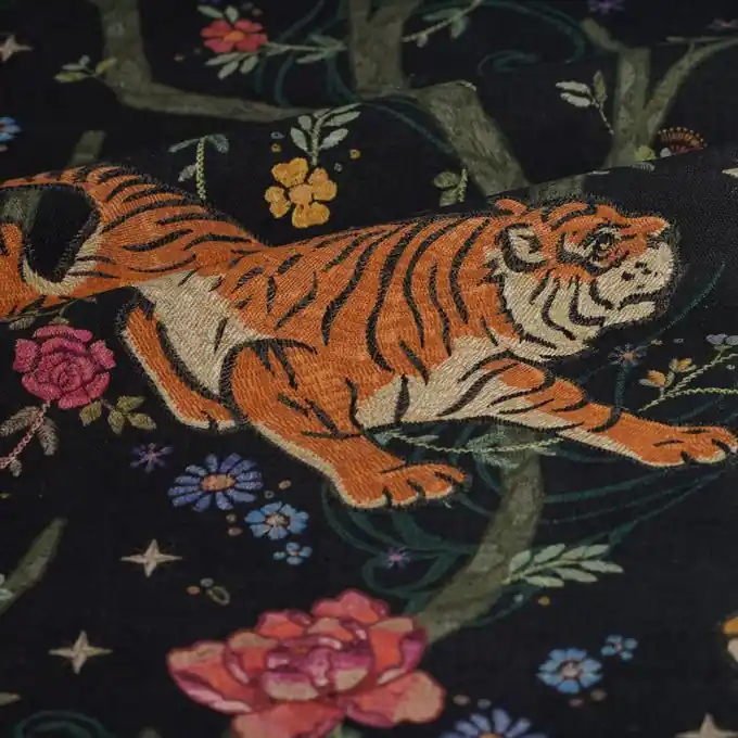 Dekostoff Tiger Feng Shui Schnäppchen