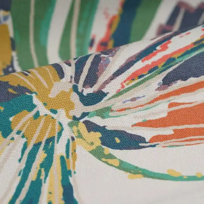 Nur Für Kurze Zeit Dekostoff Palmen abstrakt bunt