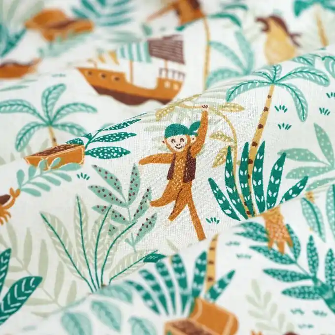 Limited Edition Cretonne Piratos Grün