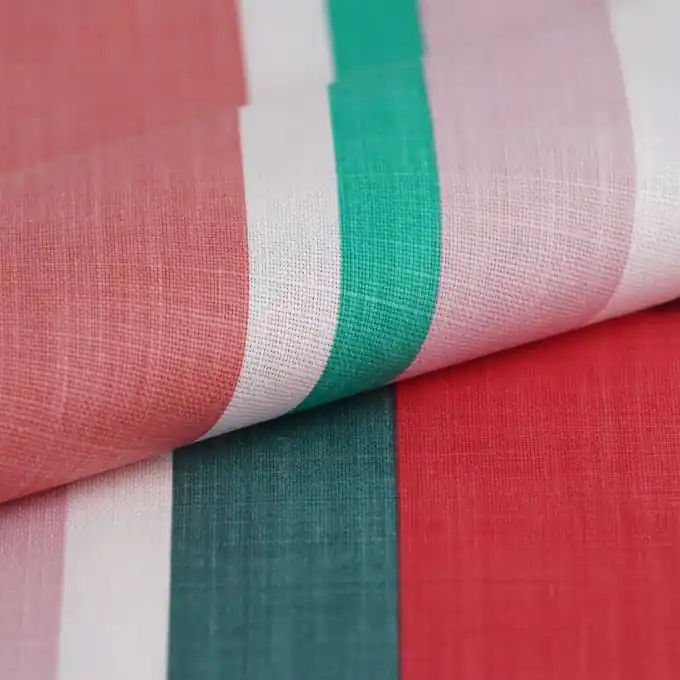 Beschichteter Baumwollstoff Bahine rosa Ab Werk