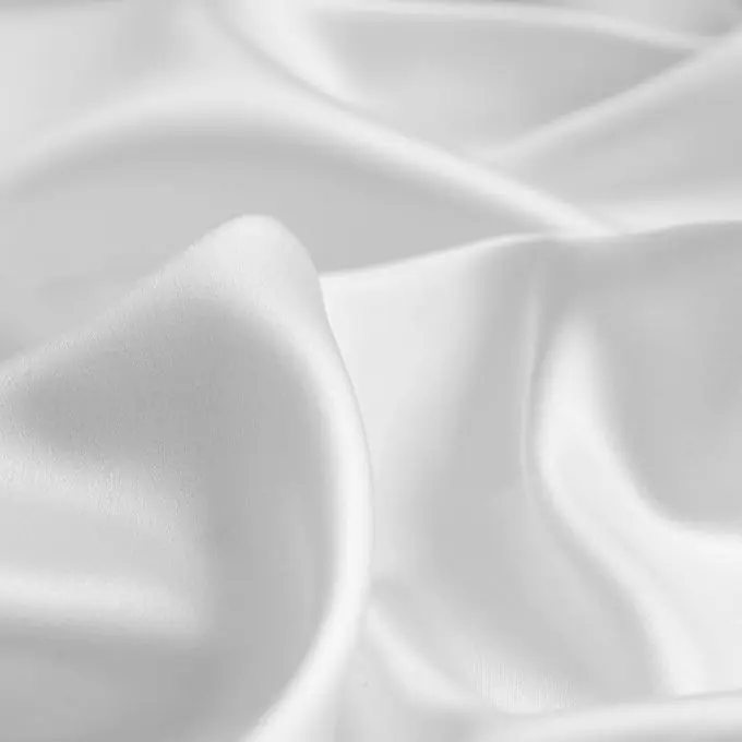 Ab Werk Satinstoff Polyester Elasthan weiß