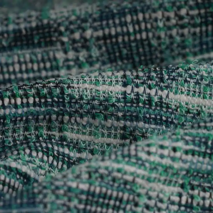 Nur Heute Strickstoff Tweed-Effekt Navy