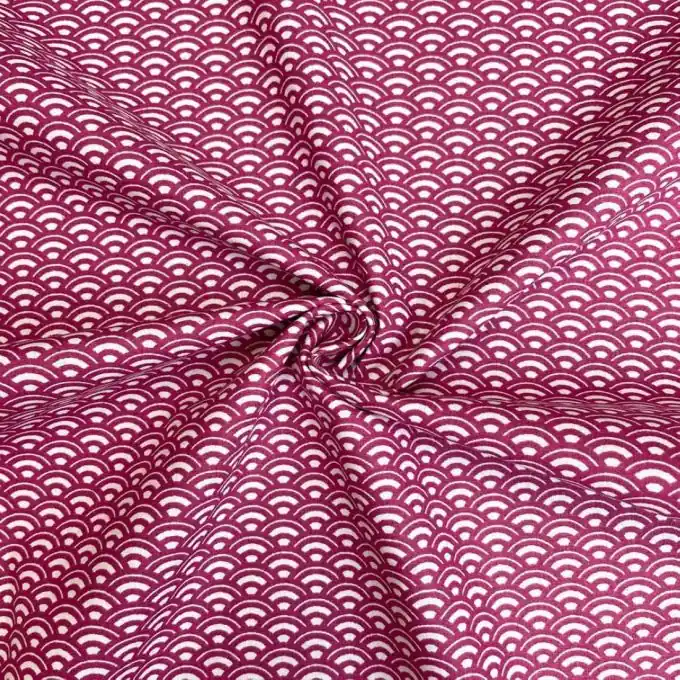 Baumwollstoff mit bunten Fächern, OEKO-TEX zertifiziert Ab Werk