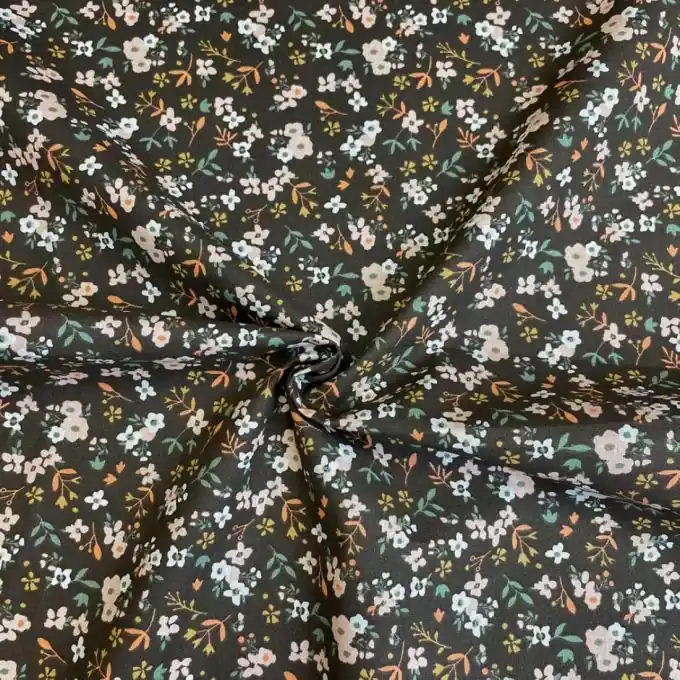 Baumwollstoff braun Prairie bunt Günstig