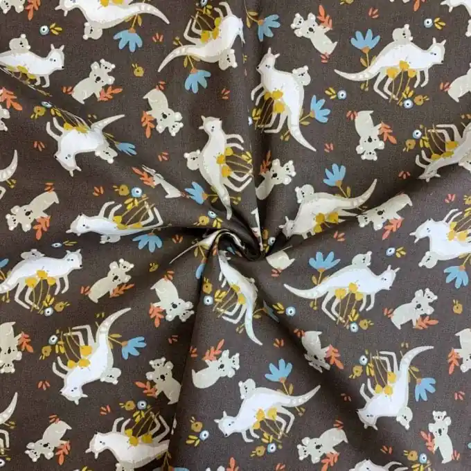 Cretonne Koalas Braun – OEKO-TEX zertifiziert Aktuell