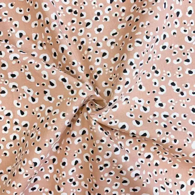 Finale Aktion Cretonne Baumwolle rosa Leopard