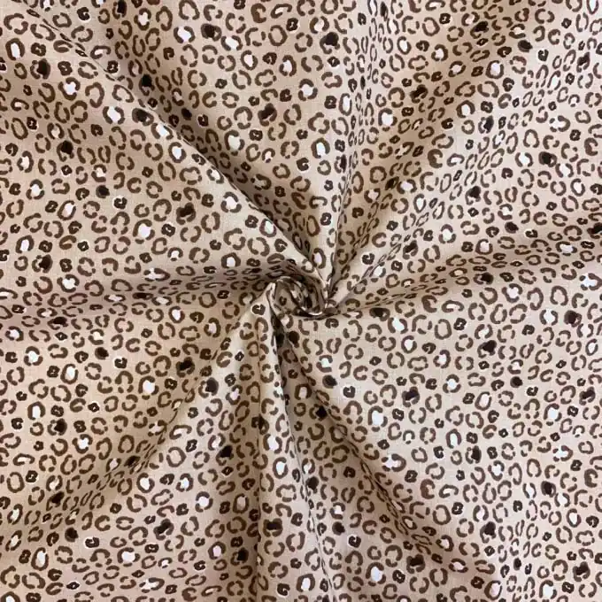 Garantierte Lieferung Leopardenmuster Cretonne für tierischen Touch – OEKO-TEX zertifiziert