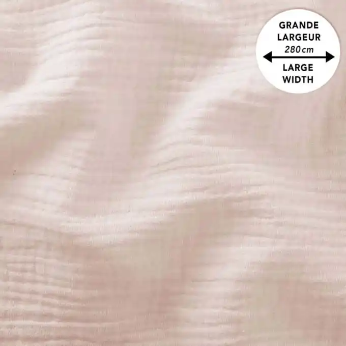 Top-Preis Musselin Laken extra breit 280 cm blassrosa