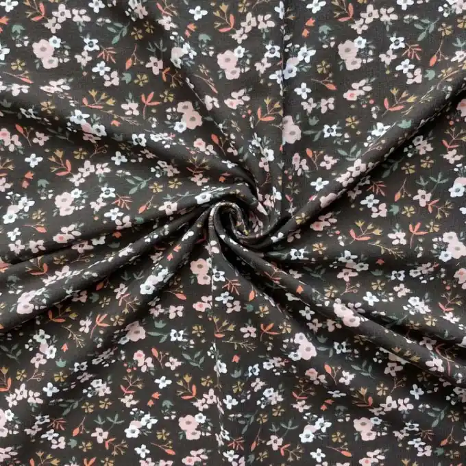 Jersey Baumwolle braun Prairie bunt Angebot