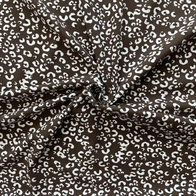 Online Kaufen Jersey Baumwolle chocolat Leopard
