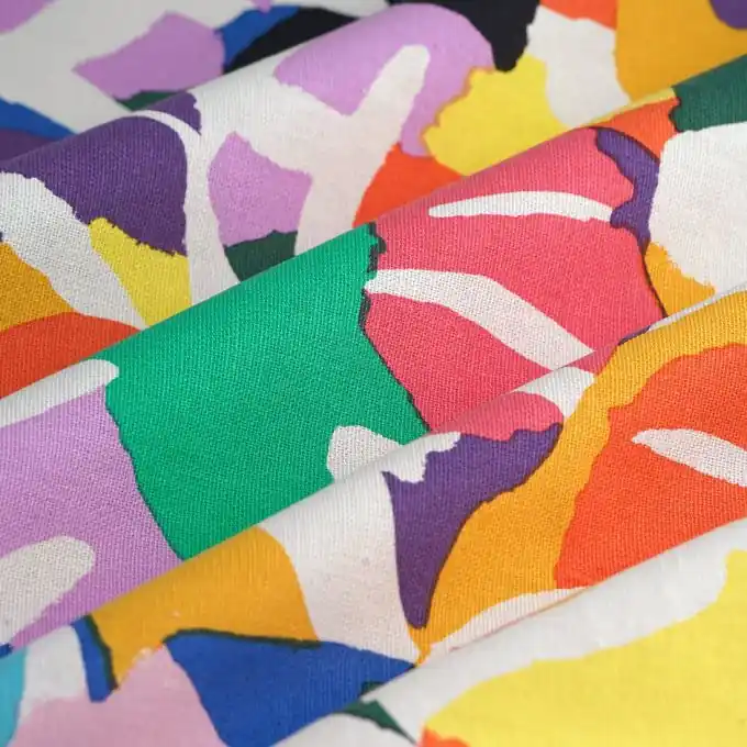 Dekostoff Palmen Bunt Begrenztes Angebot