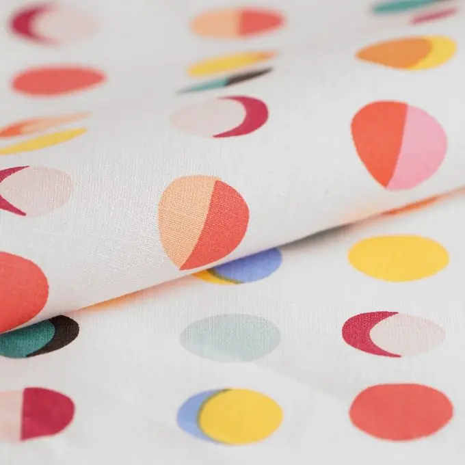 Solange Der Vorrat Reicht Cretonne Kreise bunt