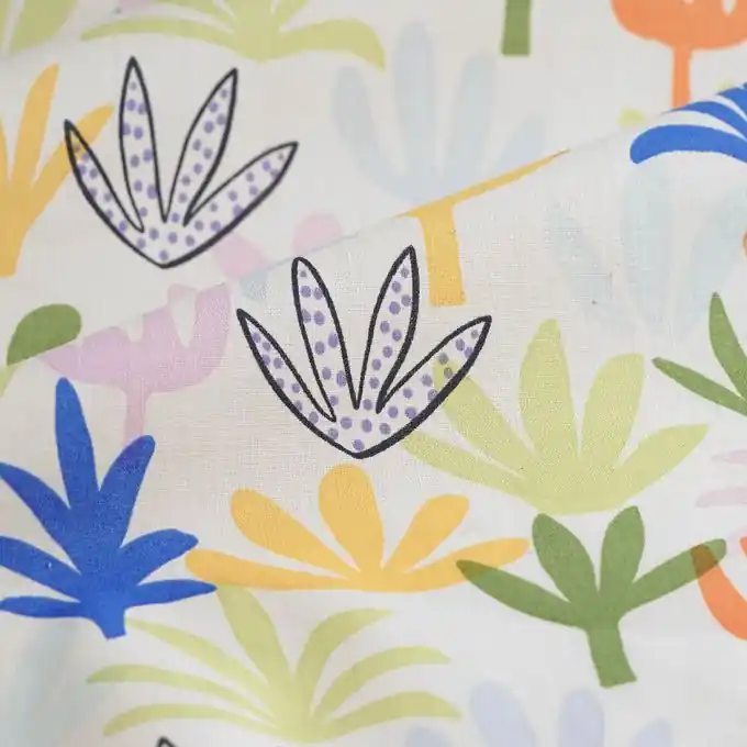 Original Cretonne Agave Weiß