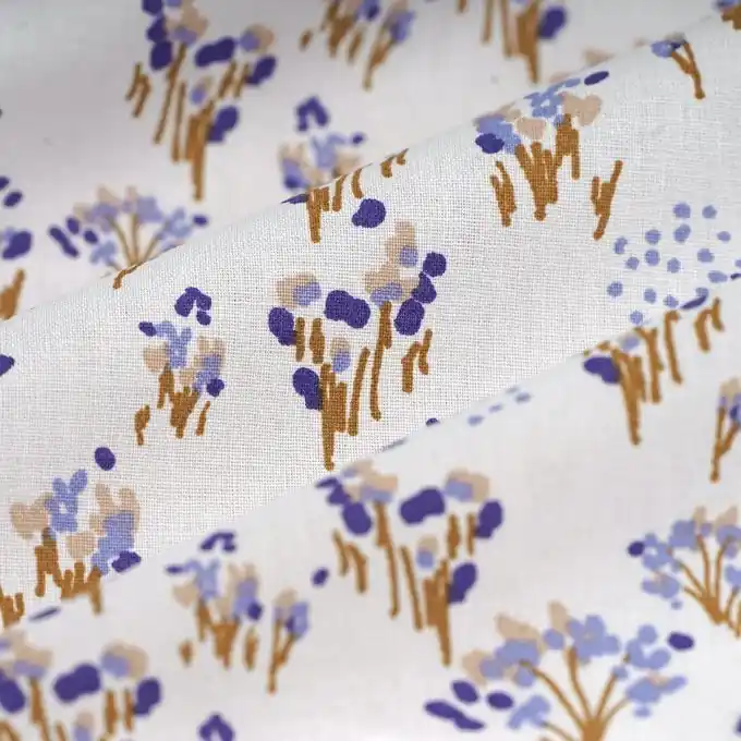 Cretonne Poa Weiß Gratis Versand