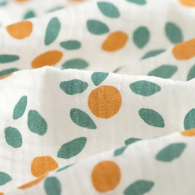 Musselin Zitronen ecru Top-Qualität