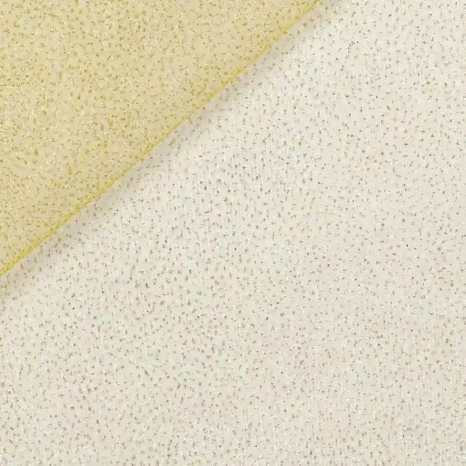 Mengenrabatt Tüll weiß Glitzer gold