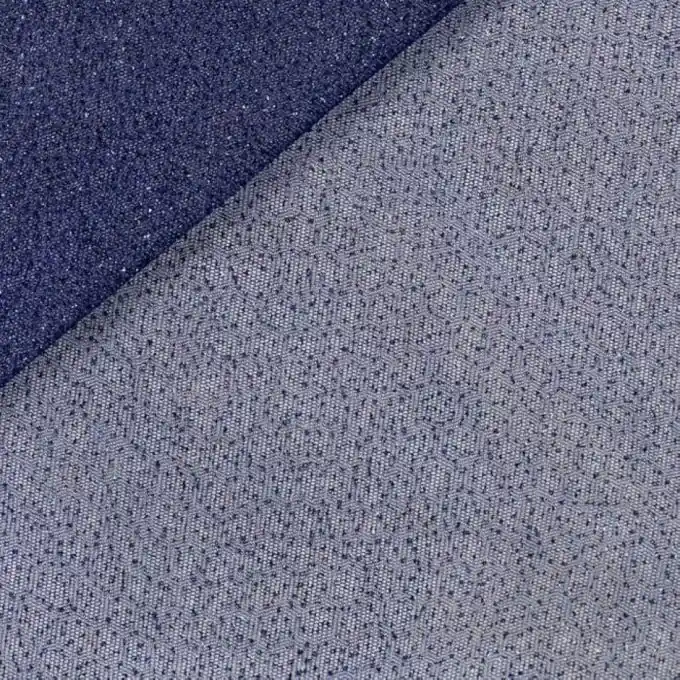 Garantierte Lieferung Tüll Marineblau Glitzer