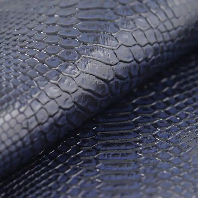 Kunstleder Drachenhaut marineblau 140 cm Wochenendangebot