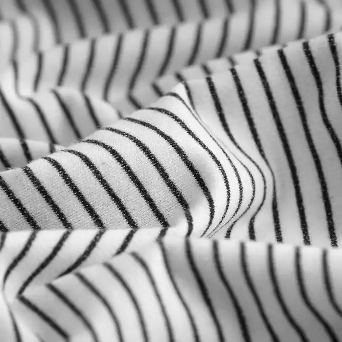 Interlock Baumwolle Streifen marineblau weiß Top-Seller