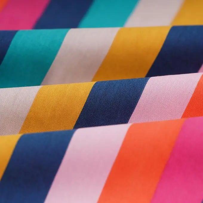 Popeline Baumwolle Streifen bunt Limited Edition