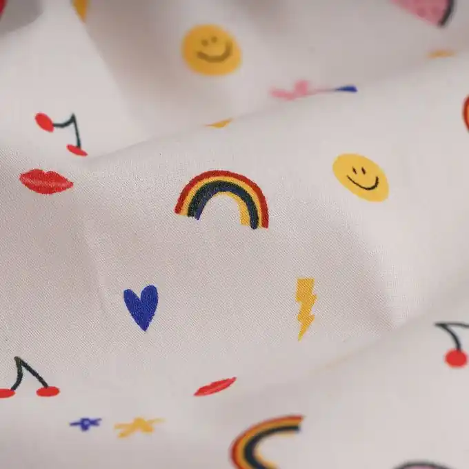 Popeline Baumwolle Früchte bunt Top-Angebot