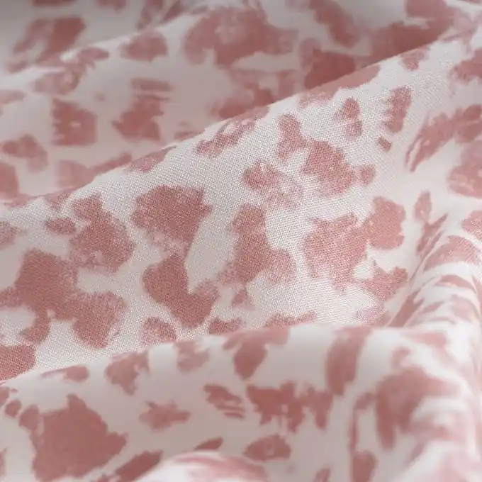 Popeline Viskose Camou rosa ecru Günstig