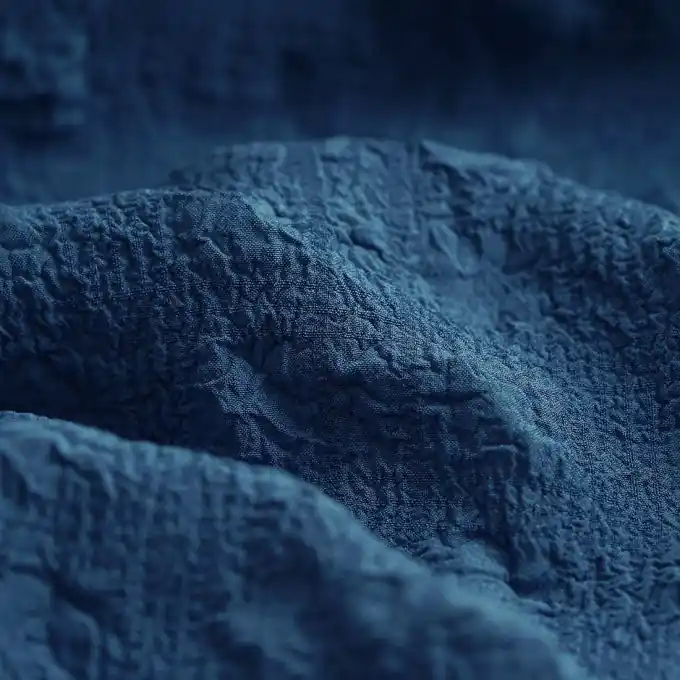 Sale Batist Polyester Ligne Blau