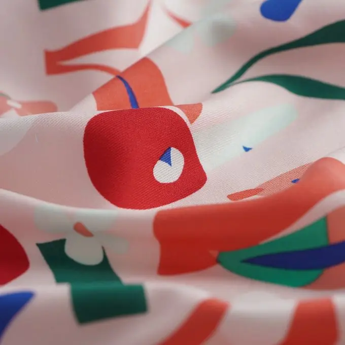 Direkt Vom Hersteller Twill Viskose geometrische Formen bunt