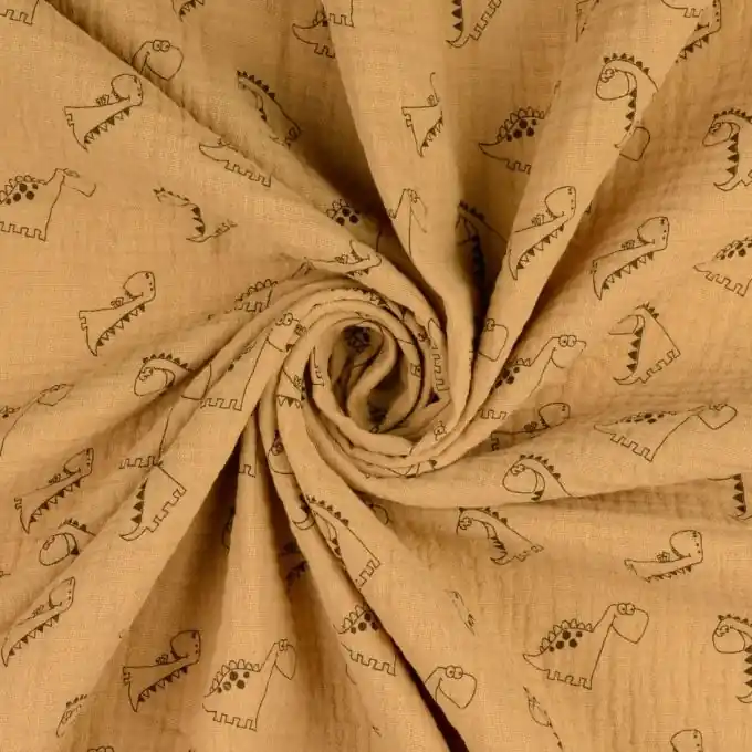 Musselin Dino hellbraun Versand Am Gleichen Tag