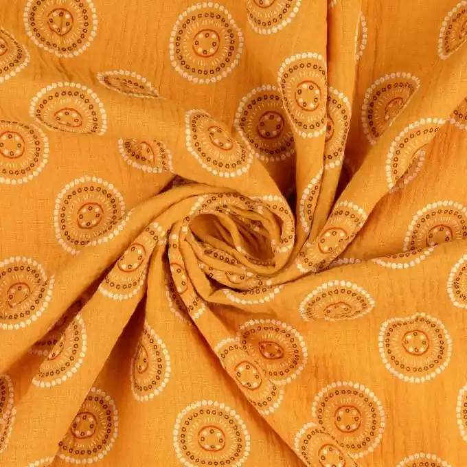 Meistverkauft Musselin Mandala Senfgelb