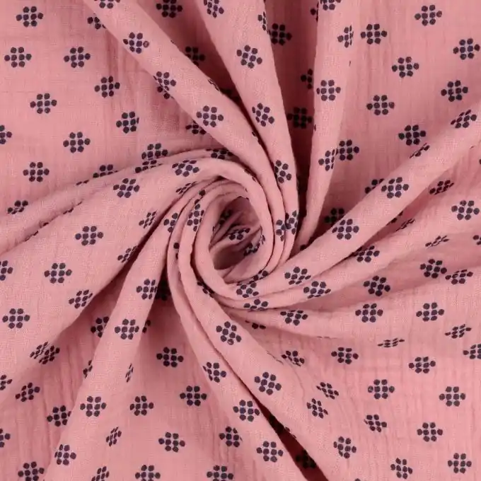 Musselin Punkte rosa Jetzt Kaufen